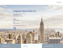 Tablet Screenshot of legaspiassociates.com